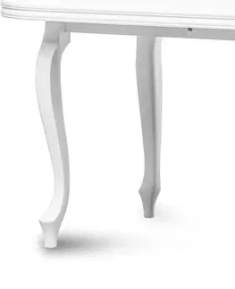 Jídelní stoly Konsimo Rozkládací jídelní stůl ALTIS 160 cm bílý