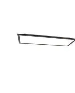 Stropni svitidla Moderní stropní svítidlo černé včetně LED 80 cm - Liv