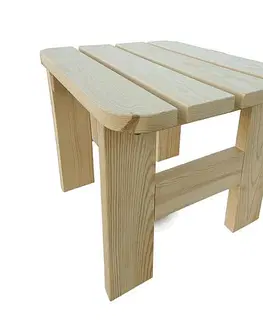 Zahradní židle a křesla DEOKORK Masivní dřevěná zahradní stolička z borovice dřevo 32 mm