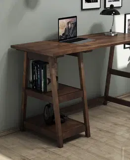 Kancelářské a psací stoly Psací stůl PERLA ořech