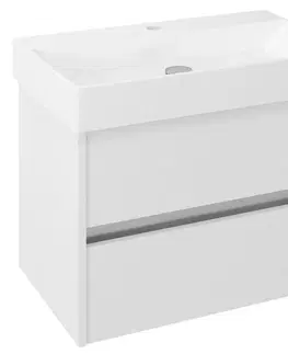 Koupelnový nábytek SAPHO NIRONA umyvadlová skříňka 67x51,5x43 cm, bílá NR070-3030