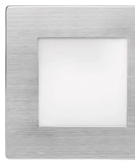 Vestavná svítidla do stěny EMOS LED orientační vestavné svítidlo 80×80, 1,5W teplá bílá IP65 1545000090