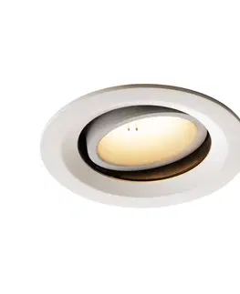 LED podhledová svítidla SLV BIG WHITE NUMINOS MOVE DL M vnitřní LED zápustné stropní svítidlo bílá/bílá 3000 K 20° otočné a výkyvné 1003590