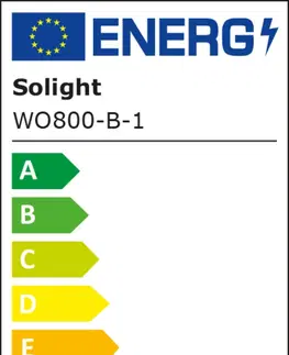 LED venkovní nástěnná svítidla Solight LED venkovní nástěnné osvětlení Modena, 12W, 800lm, 3CCT, černá WO800-B-1