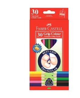 Hračky FABER CASTELL - Pastelky Grip 30 barev
