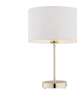 Lampy Argon Argon 4301 - Stolní lampa KARIN 1xE27/15W/230V bílá/mosaz 
