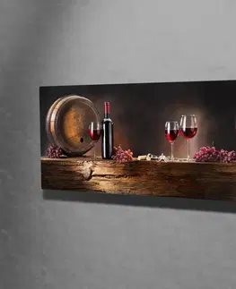 Obrazy Wallity Obraz na plátně Romantic wine PC010 30x80 cm