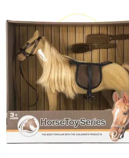 Dřevěné hračky Teddies Česací kůň s doplňky, 38 cm