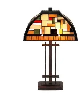 Stolní lampy Artistar MOSAICA - Stolní lampa ve stylu Tiffany
