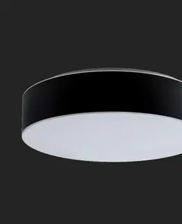 LED nástěnná svítidla OSMONT 67560 ERIS C4 stropní/nástěnné skleněné svítidlo bílá / bílo - černá IP43 4000 K 35W LED nouzové kombinované 3 h