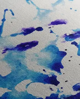 Abstraktní obrazy Obraz modrý akvarel v abstraktním provedení