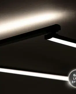 Designová stropní svítidla BRILONER LED stropní svítidlo, 227,2 cm, 24 W, černá BRILO 3501-015