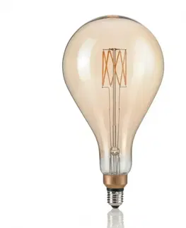 LED žárovky LED Žárovka Ideal Lux Vintage XL E27 8W 130163 2200K goccia