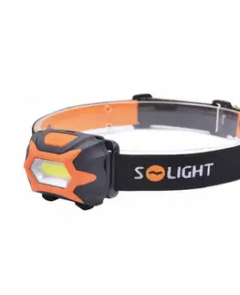 Čelovky Solight čelová LED svítilna, 3W COB, 3x AAA WH25