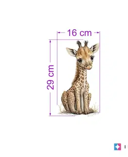 Samolepky na zeď Malá žirafa - Dětská samolepka na zeď