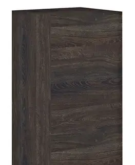 Koupelnový nábytek SAPHO MORIAN vysoká skříňka 35x140x30cm, dub černý MR189