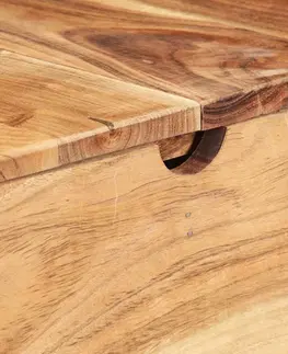 Noční stolky Toaletní stolek masivní dřevo Dekorhome Recyklované dřevo