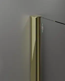 Sprchové kouty MEXEN/S Velar sprchový kout 90 x 70, transparent, zlatá 871-090-070-01-50