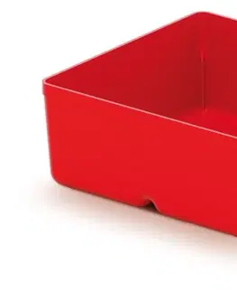 Zahradní nářadí Prosperplast Sada úložných boxů 4 ks UNITEX 11 x 11 x 11,2 cm červená