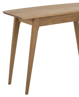 Psací stoly Dkton Designový psací stůl Narnia 105 cm olejovaný dub