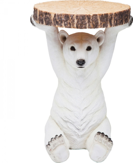 Odkládací stolky KARE Design Odkládací stolek Polar Bear