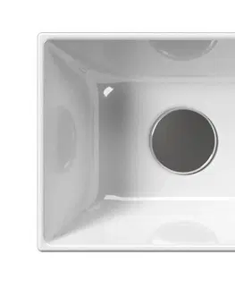 Umyvadla GSI KUBE X keramické umývátko 40x23cm, bez otvoru, bílá ExtraGlaze 9484011