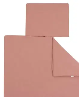 Polštáře New Baby Mušelínový set s výplní růžová, 80 x 70 cm