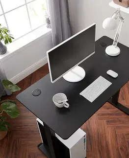 Kancelářské a psací stoly Deska pracovního stolu 120x60x1,8cm černá
