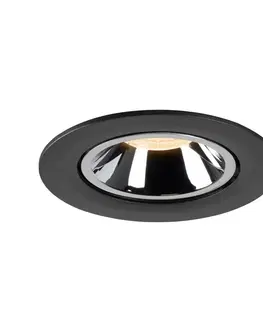 LED podhledová svítidla SLV BIG WHITE NUMINOS GIMBLE L zápustné stropní svítidlo černé/chrom 2700 K 40° 1005980