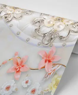 Abstraktní tapety Tapeta luxusní květinové šperky