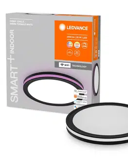 Inteligentní stropní svítidla LEDVANCE SMART+ LEDVANCE SMART+ WiFi Orbis Circle CCT RGB černá