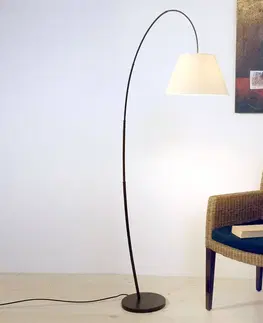 Obloukové lampy Holländer Jemná stojací lampa Bambus oblouk