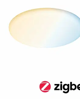 Chytré osvětlení PAULMANN Smart Home Zigbee LED vestavné svítidlo Veluna VariFit měnitelná bílá 215mm IP44 17W 953.87