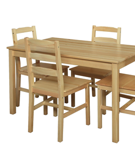 Jídelní stoly Jídelní stůl ANAT nelakovaný, masiv borovice
