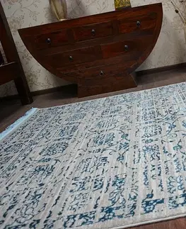 Koberce a koberečky Dywany Lusczow Kusový koberec MANYAS Zhera šedo-modrý, velikost 160x230