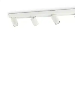 LED bodová svítidla Stropní bodové svítidlo Ideal Lux Rudy PL4 Bianco 229089 GU10 4x35W IP20 75cm bílé