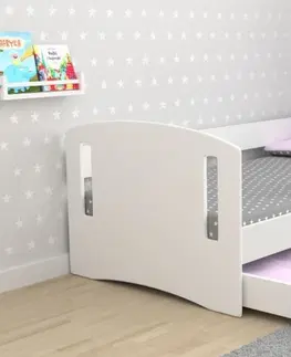 Dětské pokoje Expedo Dětská postel MAGIC 2 + matrace + úložný prostor, 140x80, růžová