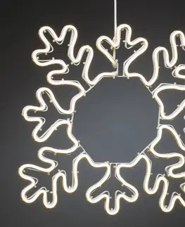 Vánoční osvětlení do oken Konstsmide Christmas LED dekorativní silueta sněhové vločky pro venkovní použití
