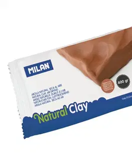 Hračky MILAN - Modelovací hmota Natural Clay 400 gr. terakotová barva, na vzduchu tvrdnoucí