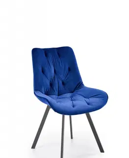 Jídelní sety Otočná jídelní židle K519 Halmar Modrá