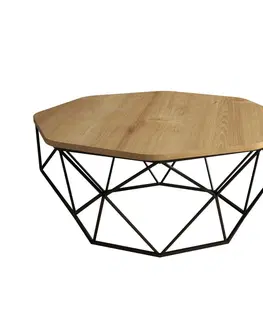 Konferenční stolky Hanah Home Konferenční stolek Diamond 90 cm dub