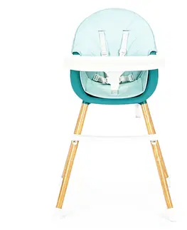 Jídelní židličky Dětská jídelní židlička 2v1 Colby EcoToys modrá