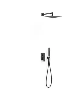 Sprchy a sprchové panely TRES PROJECT černá-mat sprchový set pákový podomítkový nástěnná sprcha 21128004NM TG 21128004NM