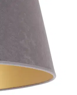 Stínidlo na lampu Duolla Stínidlo na lampu Cone výška 18 cm, šedá/zlatá