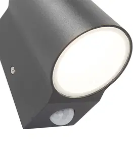 Venkovni nastenne svetlo Venkovní lampa antracitová s pohybovým senzorem včetně LED - Uma