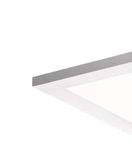 Stropni svitidla Ocelový LED panel 120 cm vč. LED s dálkovým ovládáním - Liv