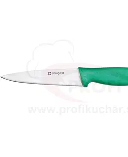 Kuchyňské nože STALGAST Nůž na zeleninu HACCP Stalgast - zelený 10,5cm