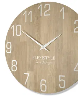 Nástěnné hodiny Kvalitní dubové nástěnné hodiny 50 cm