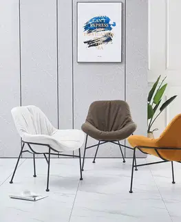 Židle Jídelní židle KALIFA Tempo Kondela Krémová