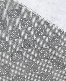 Moderní koberce Moderní šedý koberec s abstraktním vzorem